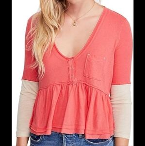 We the Free cropped peplum baby doll top - S.         J84